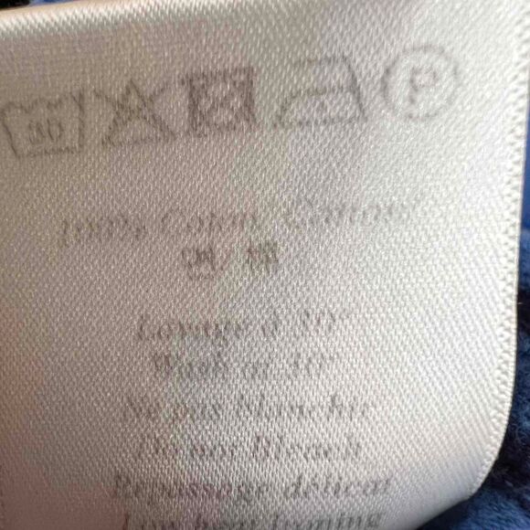 Bandy Button Pant Blue Striped Jogger Elastic Waist Good Job Patch Size 4-5 - Picture 5 of 5